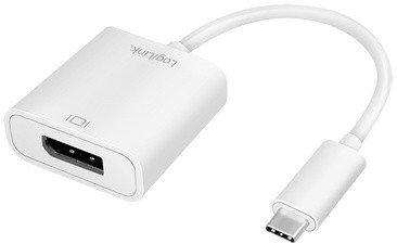 LogiLink USB 3.1 - DisplayPort Adapterkabel, weiß