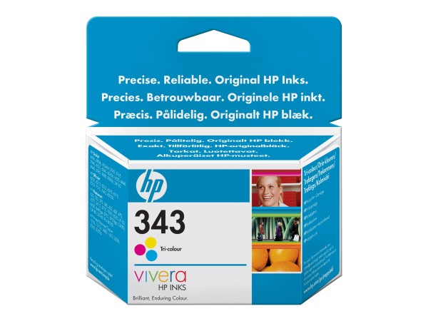HP 343 Farbe (Cyan, Magenta, Gelb) Tintenpatrone C8766EE#ABD