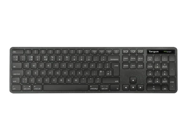 TARGUS EcoSmart Funk, Bluetooth Tastatur Französisch, AZERTY Schwarz AKB873FR