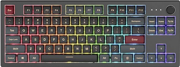 MONTECH MKey TKL Darkness Gaming Tastatur MK87DR ISO GE