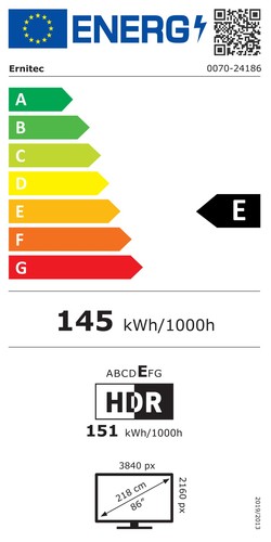 ERNITEC 0070-24186 218cm (86") 0070-24186