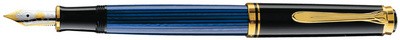 Pelikan Füllhalter "Souverän 600", schwarz/blau, M