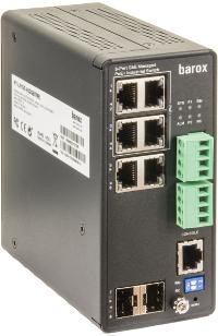 BAROX BAROX Switch für Hutschienenmontage, 6x10/100/1000TX, RJ45,