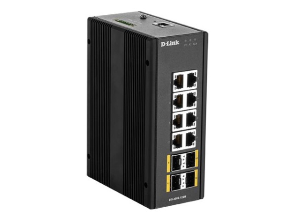 D-LINK 12 Port L2 Managed Switch with 8 x 10/100/1000BaseTX ports & 4 x 100 DIS-300G-12SW