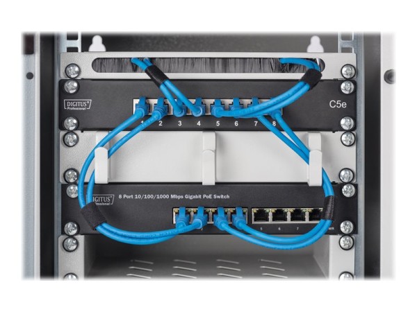 DIGITUS 10 inch 8-port Gigabit Ethernet PoE switch DN-95317