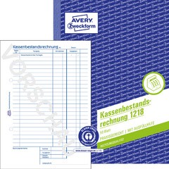 AVERY Zweckform Recycling-Formularbuch "Kassenbericht", A5