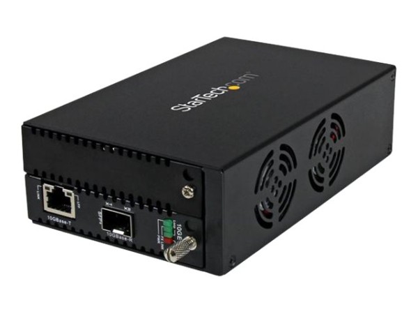 STARTECH.COM 10 Gigabit Ethernet Kupfer auf LWL Konverter - Offenes SFP+ - ET10GSFP
