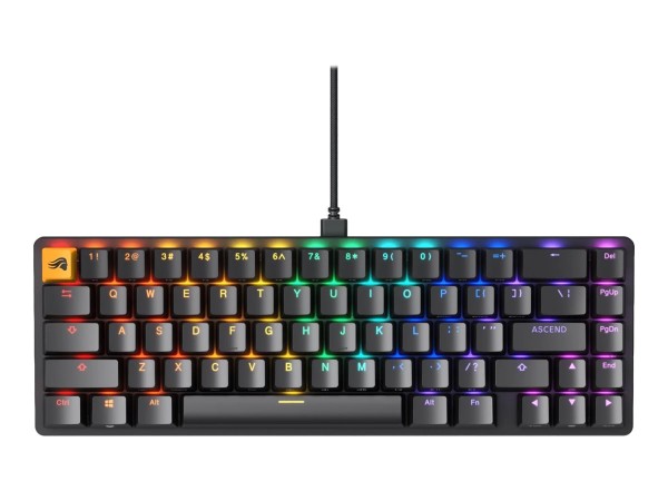 GLORIOUS PC Gaming Race GMMK 2 Tastatur USB US Englisch Schwarz (GLO-GMMK2- GLO-GMMK2-65-RGB-ISO-B