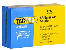 TACWISE Heftklammern 53/10 mm, verzinkt, 2.000 Stück