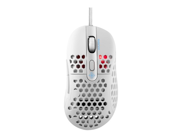 DELTACO GAMING WM85 Gaming-Maus Kabelgebunden Optisch Weiß 6 Tasten 400 dpi GAM-106-W