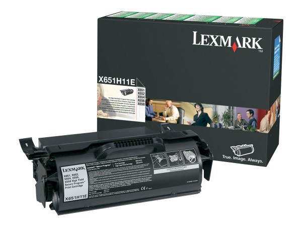 LEXMARK Schwarz Tonerpatrone LRP X651H11E