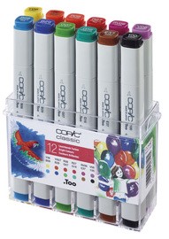 COPIC Marker classic, 12er Set Leuchtfarben