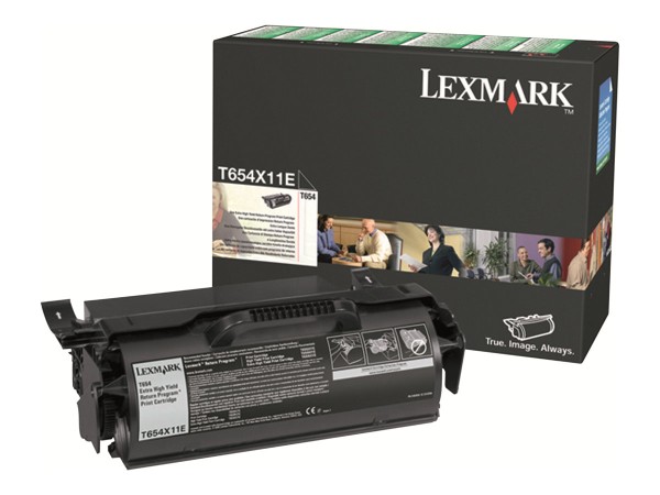 LEXMARK Besonders hohe Ergiebigkeit Schwarz Tonerpatrone LCCP, LRP T654X11E