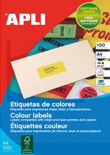 agipa Adress-Etiketten, 70 x 31 mm, gelb