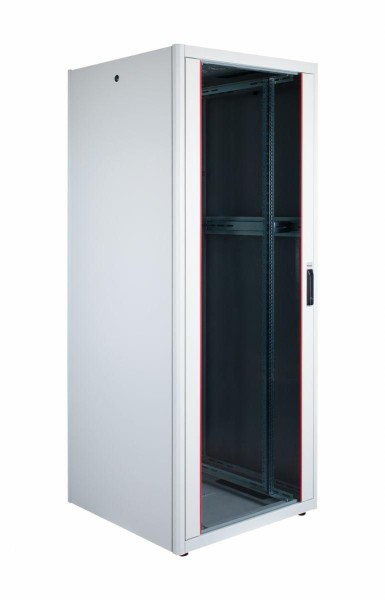 EQUIP Serverschrank 19" 42U 800x800mm Glastür grau EBF-42-8080-G-BAAA