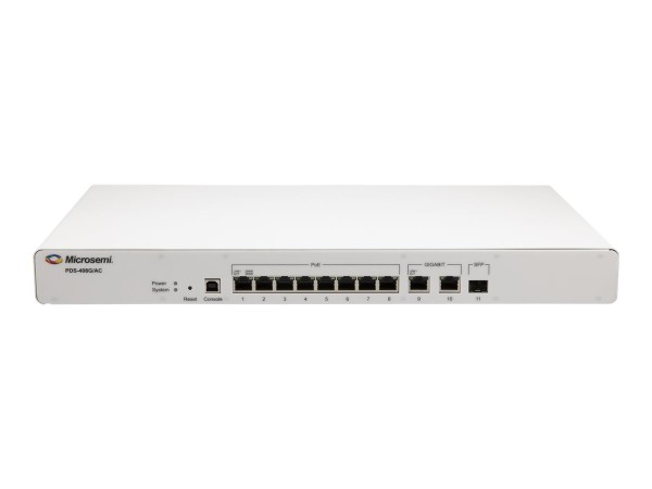 MICROSEMI PDS-408G - Switch - verwaltet - 8 x 10/100/1000 (PoE) + 2 x 10/10 PDS-408G/AC-EU