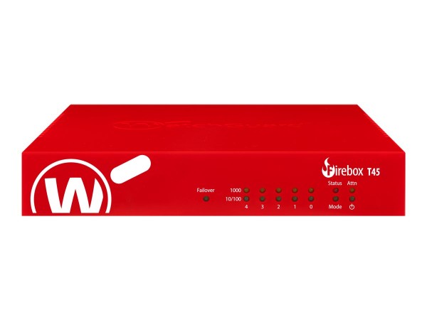 WATCHGUARD WATCHGUARD Firebox T45 with 1-yr Basic Security Suite