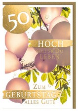 SUSY CARD Geburtstagskarte - 60. Geburtstag "Goldig"