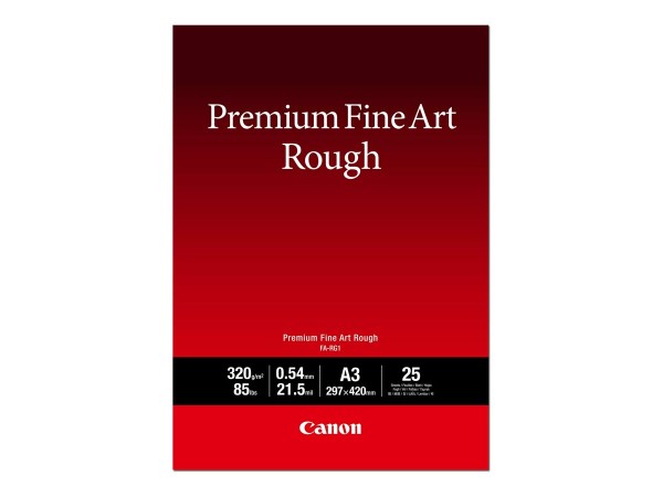 CANON CANON Premium FA-RG1 - Rough - 0,54 mm - A3 (297 x 420 mm) - 320 g/m² - 25 Blatt Kunstpapier - für i
