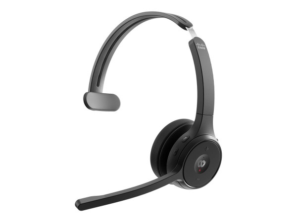 CISCO 721 WIRELESS SINGLE ON-EAR HEADSET USB-A BUNDLE-CARBON BLAC HS-WL-721-BUNA-C