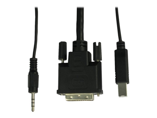 INTERTECH KVM-Switch AS-9104DA RackmountDVI 4xDVI/USB/Audio retail (8888730 88887301