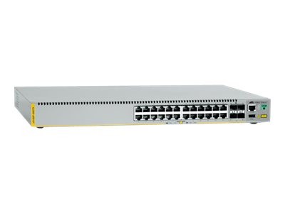 ALLIED TELESIS ALLIED TELESIS ALLIED Stackable Gigabit Top of Rack Datacenter Switch with 24 x 10/100/1000T, 4 x 10