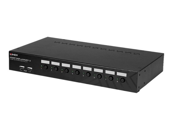 LINDY 8 Port DisplayPort 1.2 & USB 2.0 KVM Switch 39540