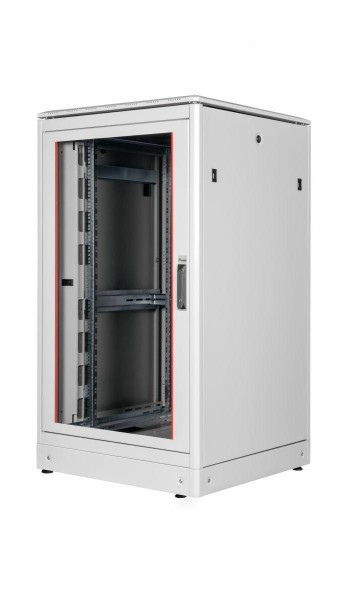 EQUIP Serverschrank 19" 26U 800x800mm Glastür grau EDF-26-8080-G-HJAA