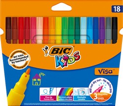 BIC KIDS Fasermaler Visa, 18er Kartonetui