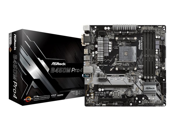 ASROCK B450M Pro4 SAM4 90-MXB8F0-A0UAYZ