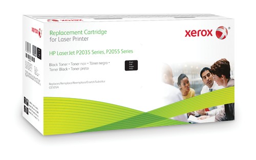 Xerox Tonerpatrone Schwarz. Entspricht HP CE505A. Mit HP LaserJet P2035 - LaserJet P2055 kompatibel