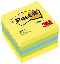 Post-it Haftnotiz-Würfel Mini, 51 x 51 mm, pinktöne/orange