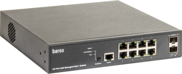BAROX BAROX Switche für 19" 8x10/100/1000TX, SFP+