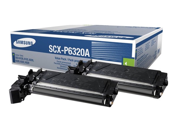 SAMSUNG SAMSUNG SCX P6320A 2er Pack Schwarz Tonerpatrone (SV496A)
