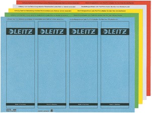 LEITZ Ordnerrücken-Etikett, 61 x 192 mm, kurz, breit, grau