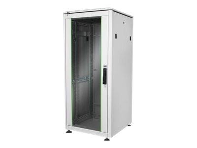 DIGITUS Netzwerkschrank - 600x600mm, 26 HE, schwarz DN-19 26U-6/6-B-1