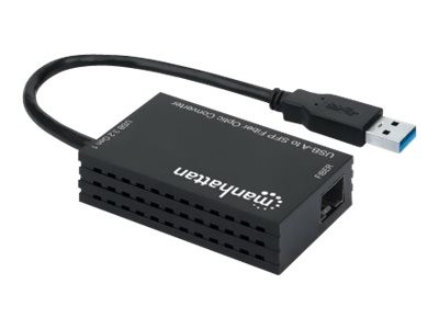 MANHATTAN USB-A auf SFP LWL-Konverter USB 3.2 Gen 1 1000Mbit/s optische Gla 152297