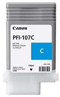 CANON PFI 107 C Cyan Tintenbehälter 6706B001