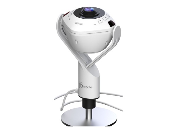 J5 CREATE 360° AI untestützte Webcam mit Lautsprecher, Mikrofon JVU368-N