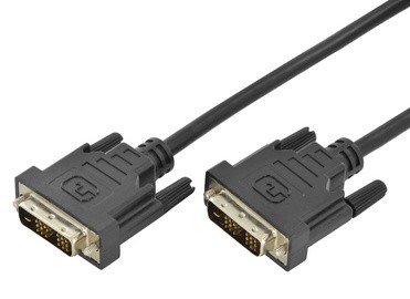 DIGITUS DVI-D 24+1 Kabel, Dual Link, schwarz, 2,0 m