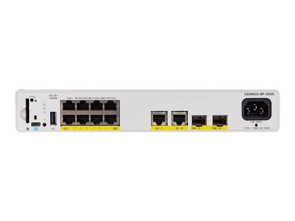 CISCO SYSTEMS CISCO SYSTEMS Cat9000 Compact Switch 8 p PoE+240W Adv