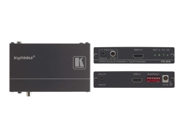 KRAMER FC-69 HDMI-Audio Ein- und Auskoppler FC-69