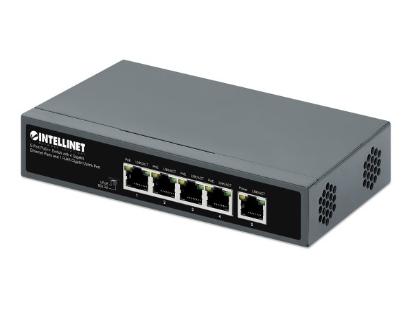 INTELLINET 5-Port PoE++ Switch 562010