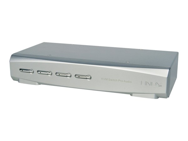 LINDY 4 Port DisplayPort 1.2 KVM Switch Pro Audio USB 2.0 39305
