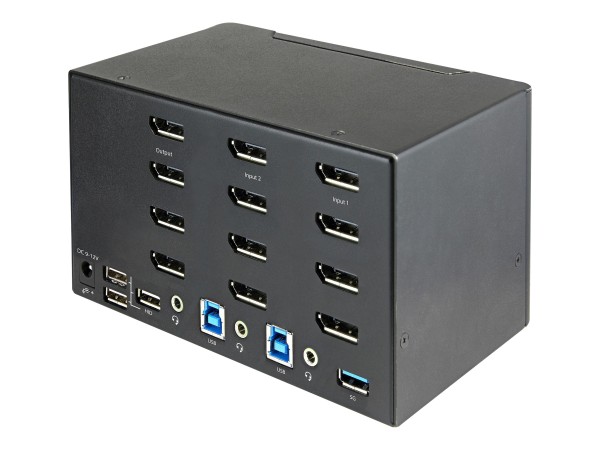 STARTECH.COM 2 Port Quad Monitor DisplayPort KVM Switch SV231QDPU34K