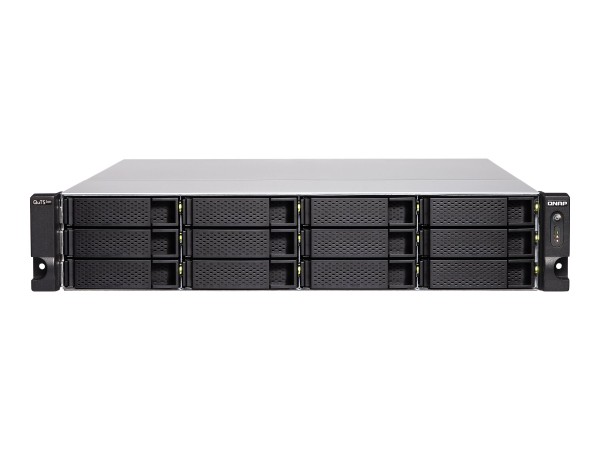 QNAP QNAP TS-h1283XU-RP-E2236-32G-RED 12-Bay QTS hero Xeon E-2236 3.4Ghz 32GB RAM 4x1GbE 4x10Gb 2x300W +