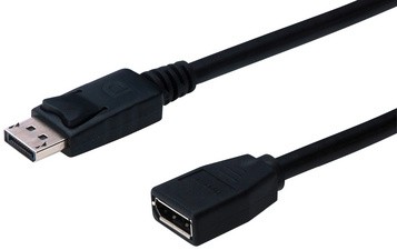 DIGITUS DisplayPort 1.2 Verlängerungskabel, 2,0 m, schwarz