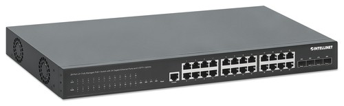 INTELLINET 28-P PoE+ Managed Switch 4x10GbE 450W 561846