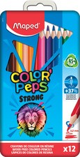 Maped Dreikant-Buntstift COLOR'PEPS STRONG, 12er Metalletui