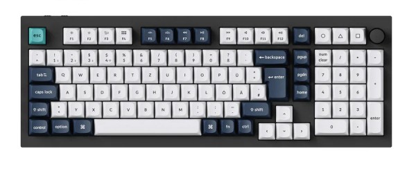 KEYCHRON Q5 Max schwarz/mehrfarbig DE-Layout Gateron Jupiter Banana Hot-Swa Q5M-M4-DE